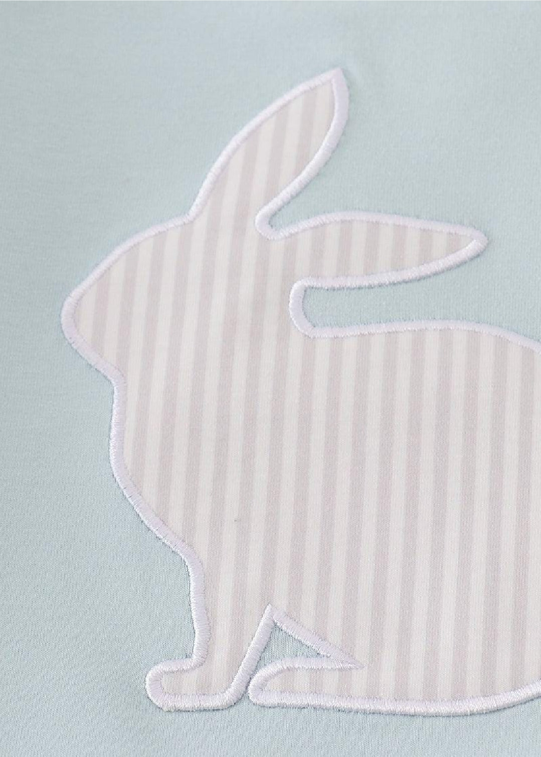 Boy's Boutique Mint Bunny Embroidery Checkered Embroidered Two Piece Short Outfit Matching Sibling