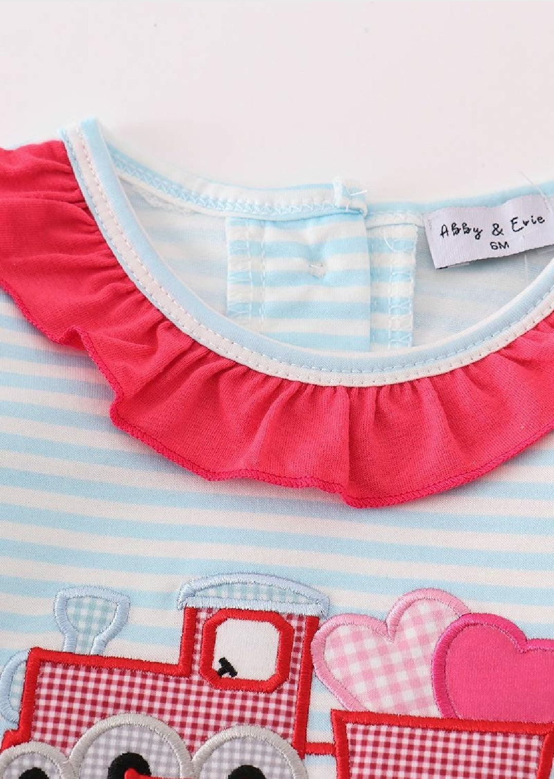 Girl's Boutique Pink Truck Heart Applique Bloomer Set Embroidery Embroidered Matching Sibling