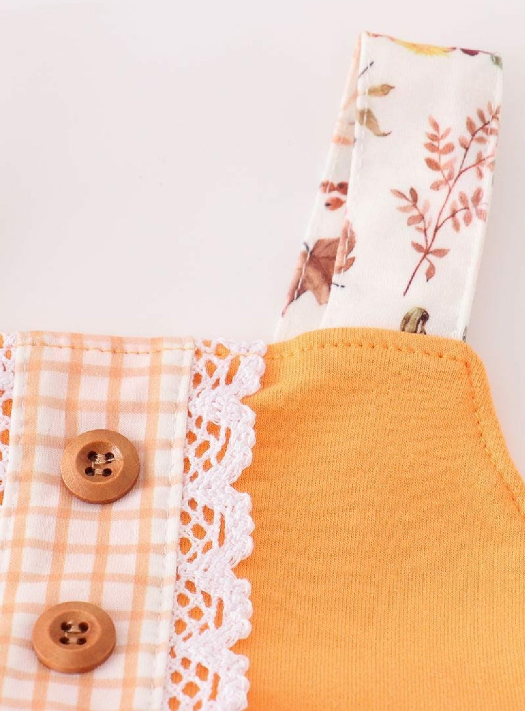 Girl's Boutique Orange Pumpkin Leopard Bubble Romper Fall Thanksgiving Sibling Matching