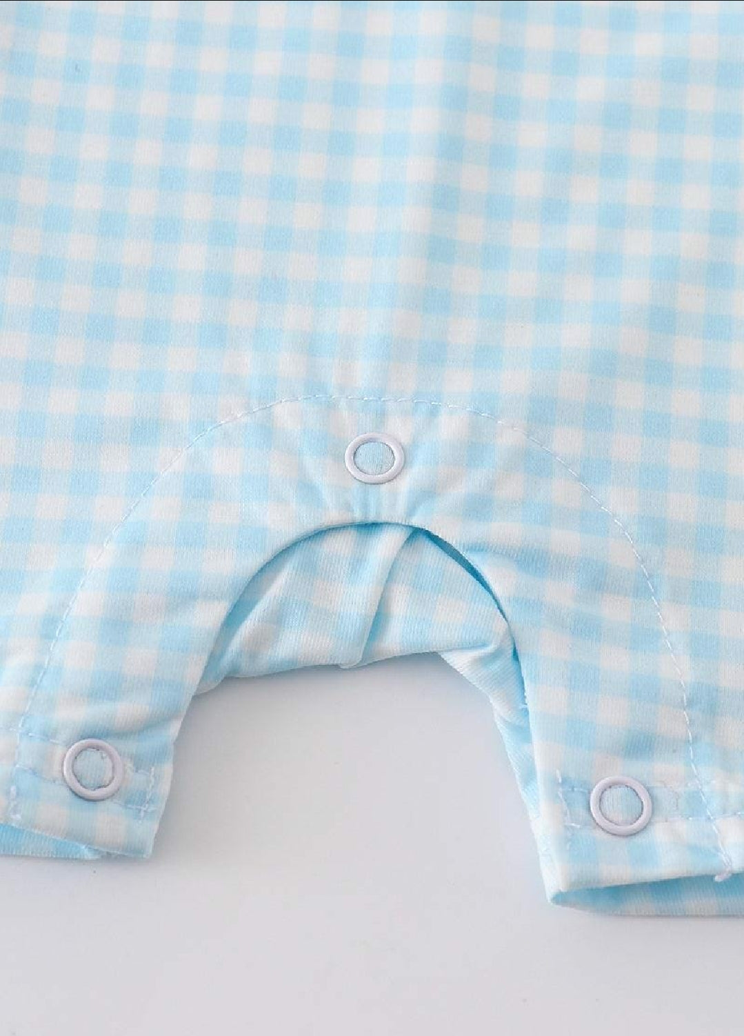 Boy's or Girl's Boutique Premium Blue Rainbow Embroidered Jon Jon Romper Matching Sibling