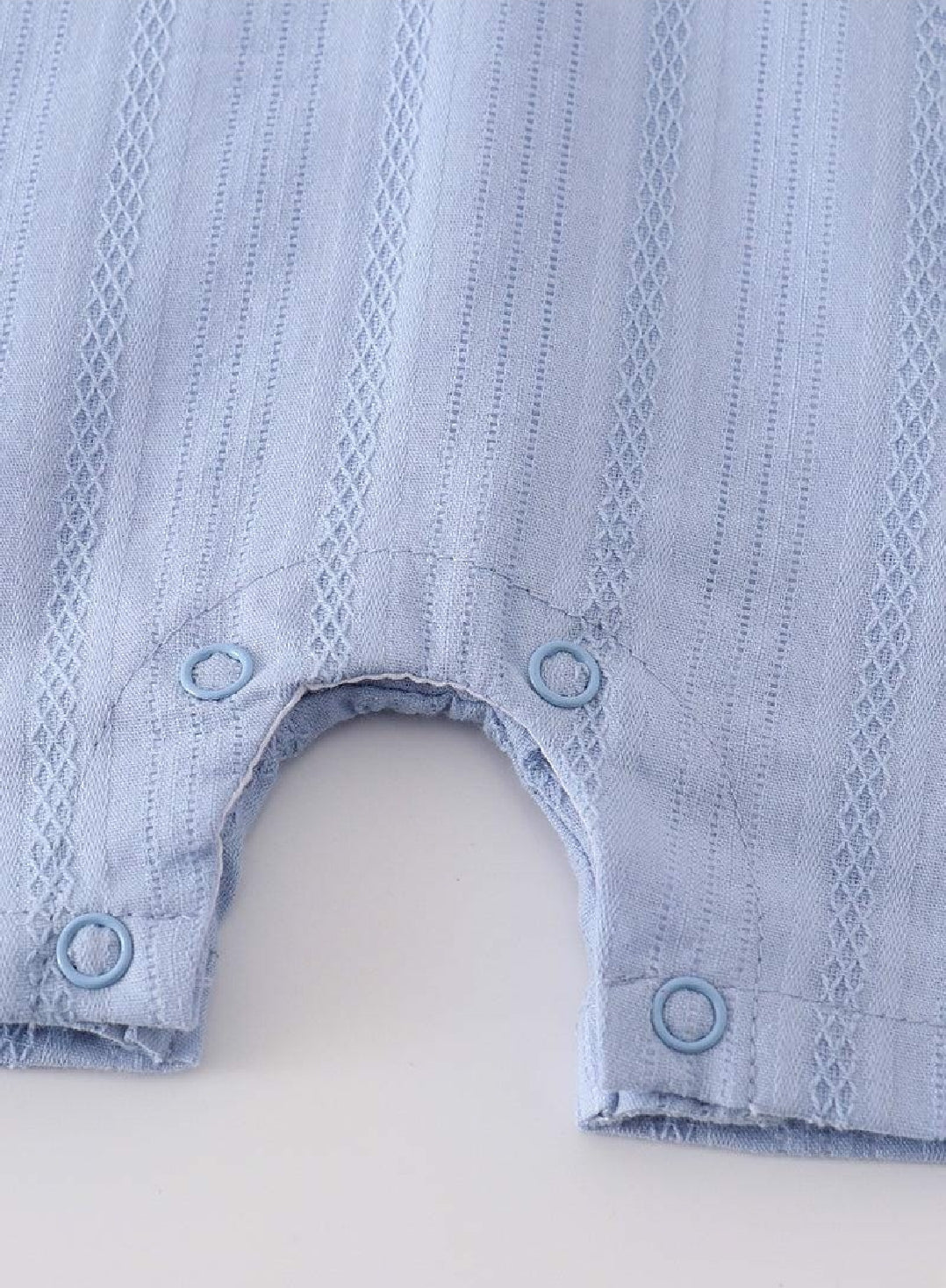 Boy's Boutique Premium Blue Easter Cross Embroidered Embroidery Romper Outfit Matching Sibling