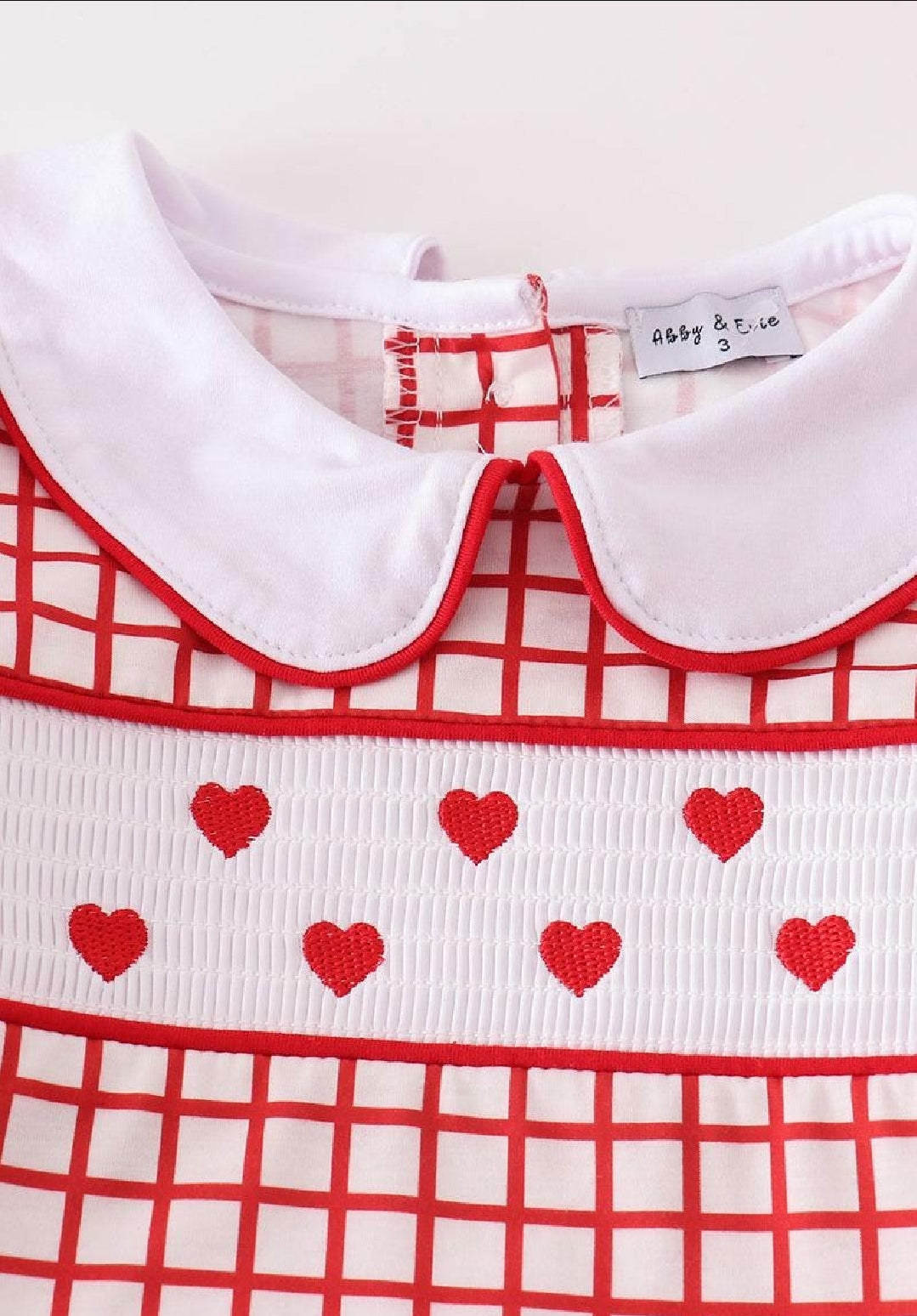 Boys Boutique Valentine's Day Smocked Heart Embroidery Embroidered 2 Piece Pant Set Outfit Matching Sibling