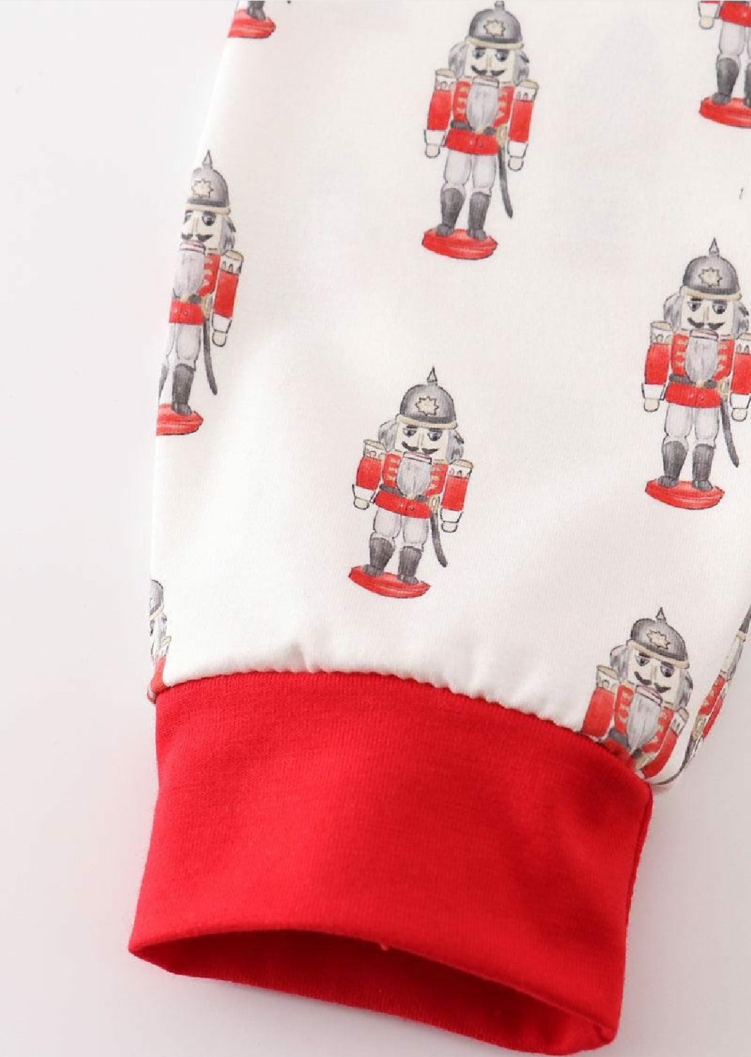 Boy's Boutique Christmas Red Nutcracker Print Zip Up Romper Matching Sibling