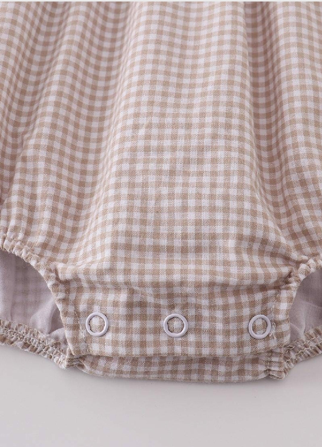 Boy's Boutique Premium White Stripe Easter Cross Brown Embroidered Bubble Romper Outfit Matching Sibling