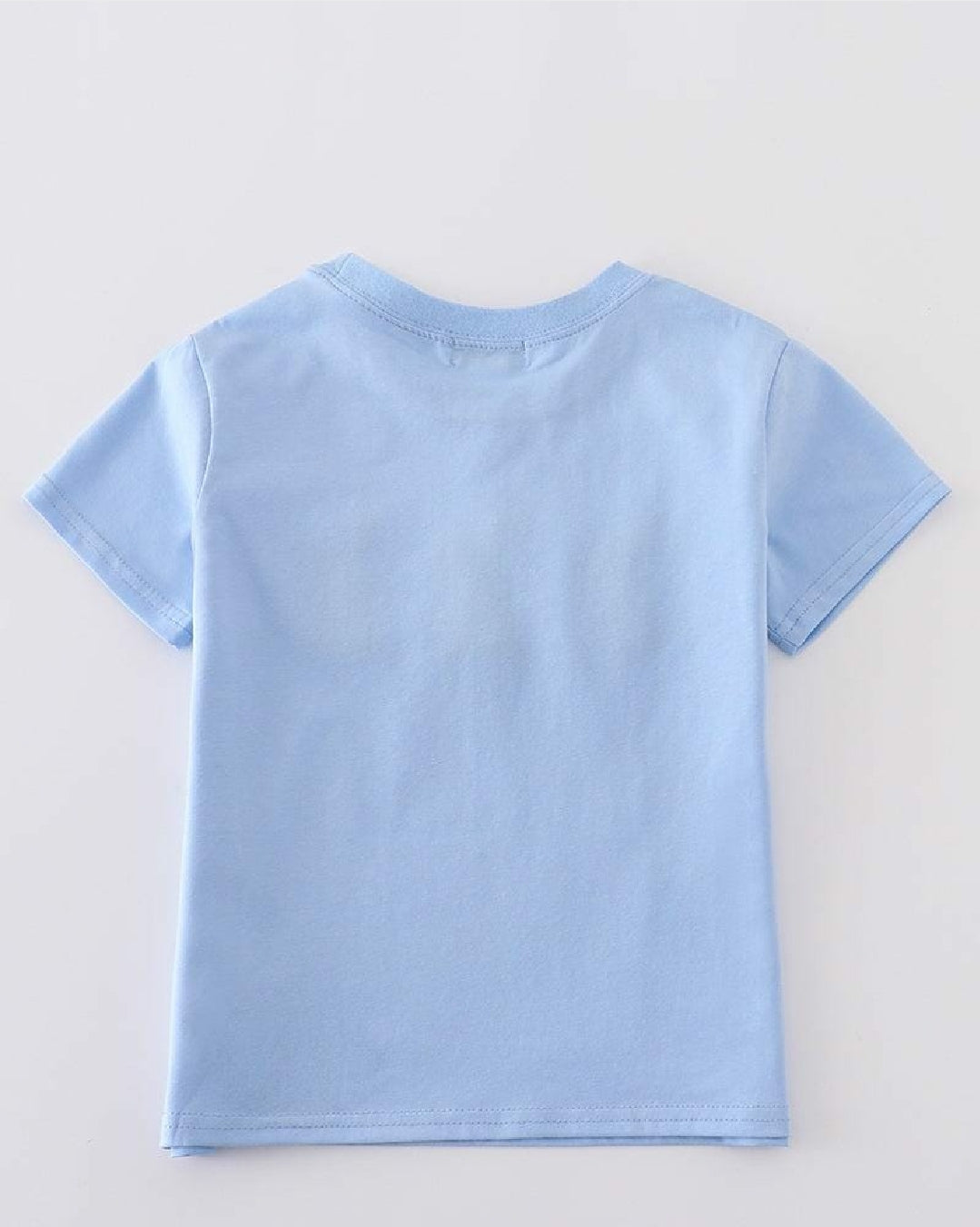 Boy's Boutique Premium Blue Easter Bunny French Knot Embroidered Boy Top Matching Sibling
