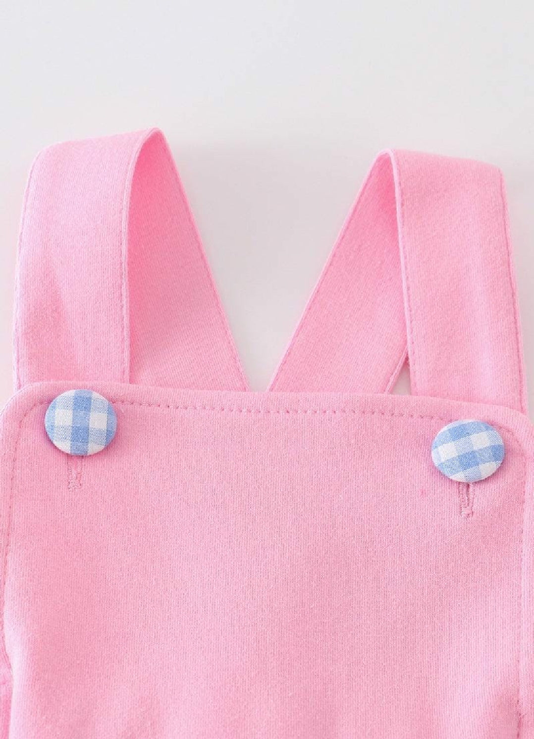 Girl's Boutique Premium Pink Easter Basket Puppy Girl Embroidered Embroidery Romper Outfit Matching Sibling