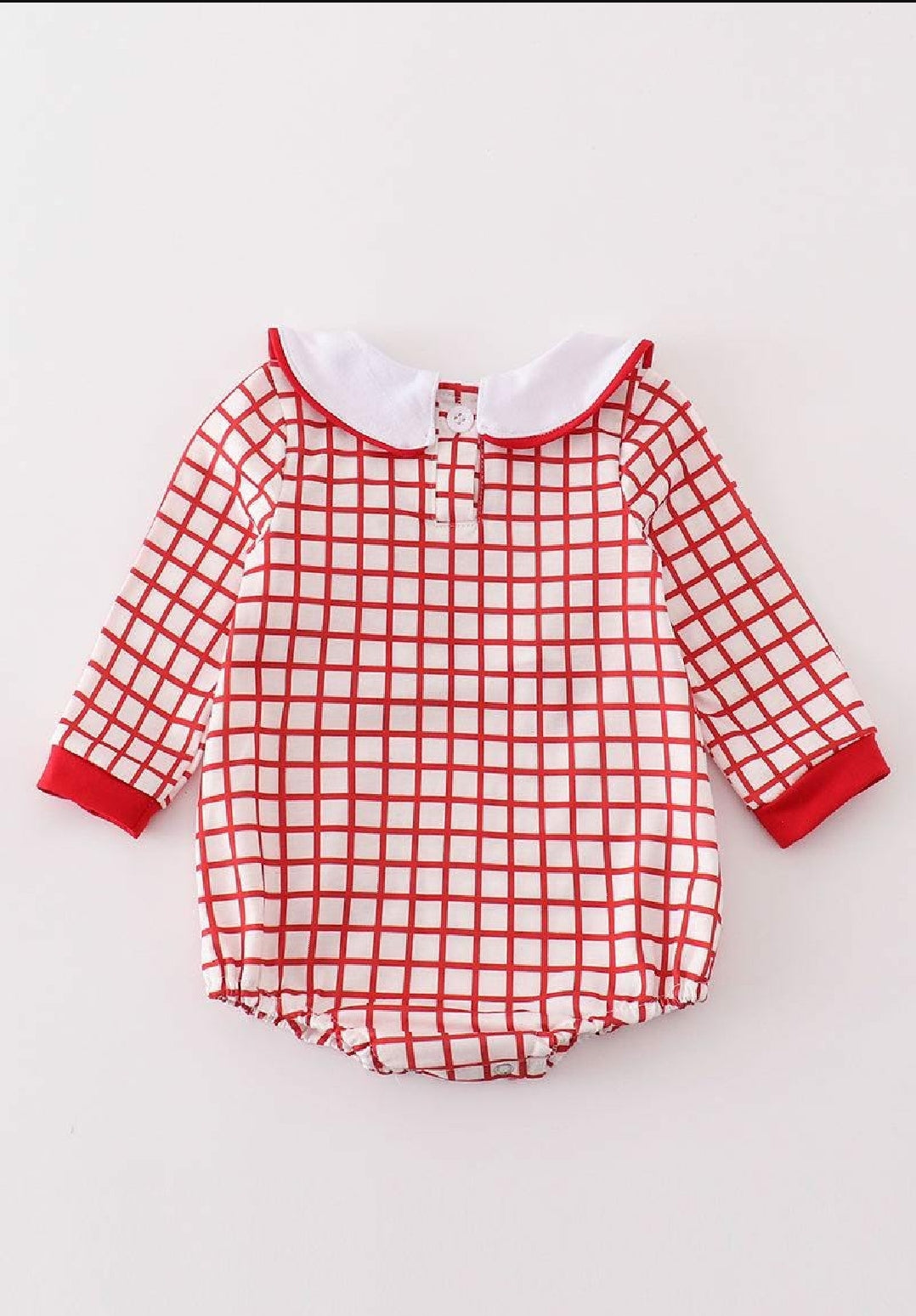 Boys Boutique Valentine's Day Smocked Heart Embroidery Embroidered Romper Matching Sibling