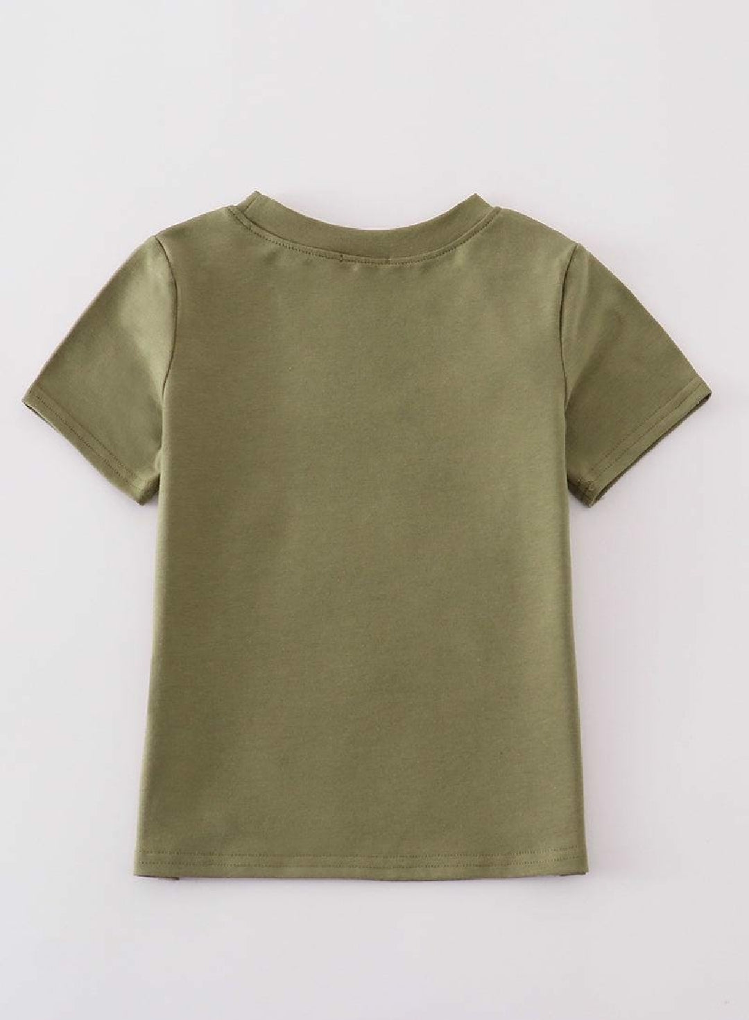Boy's Boutique Green Fish Embroidered Embroidery Boy Top Sibling Matching Summer Fishing Trip