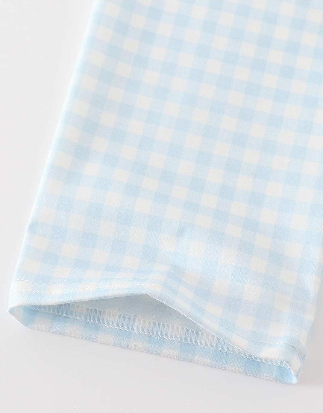 Boy's Boutique Blue Cow Farm Smocked Gingham Embroidered Embroidery Pant Set Matching Sibling
