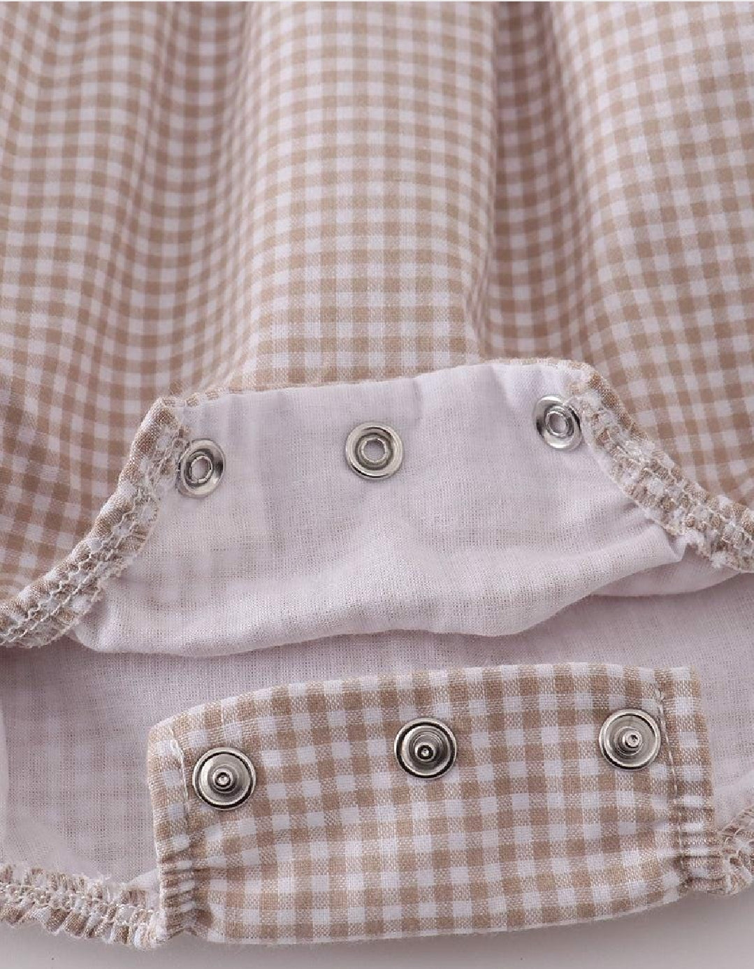 Boy's Boutique Premium White Stripe Easter Cross Brown Embroidered Bubble Romper Outfit Matching Sibling