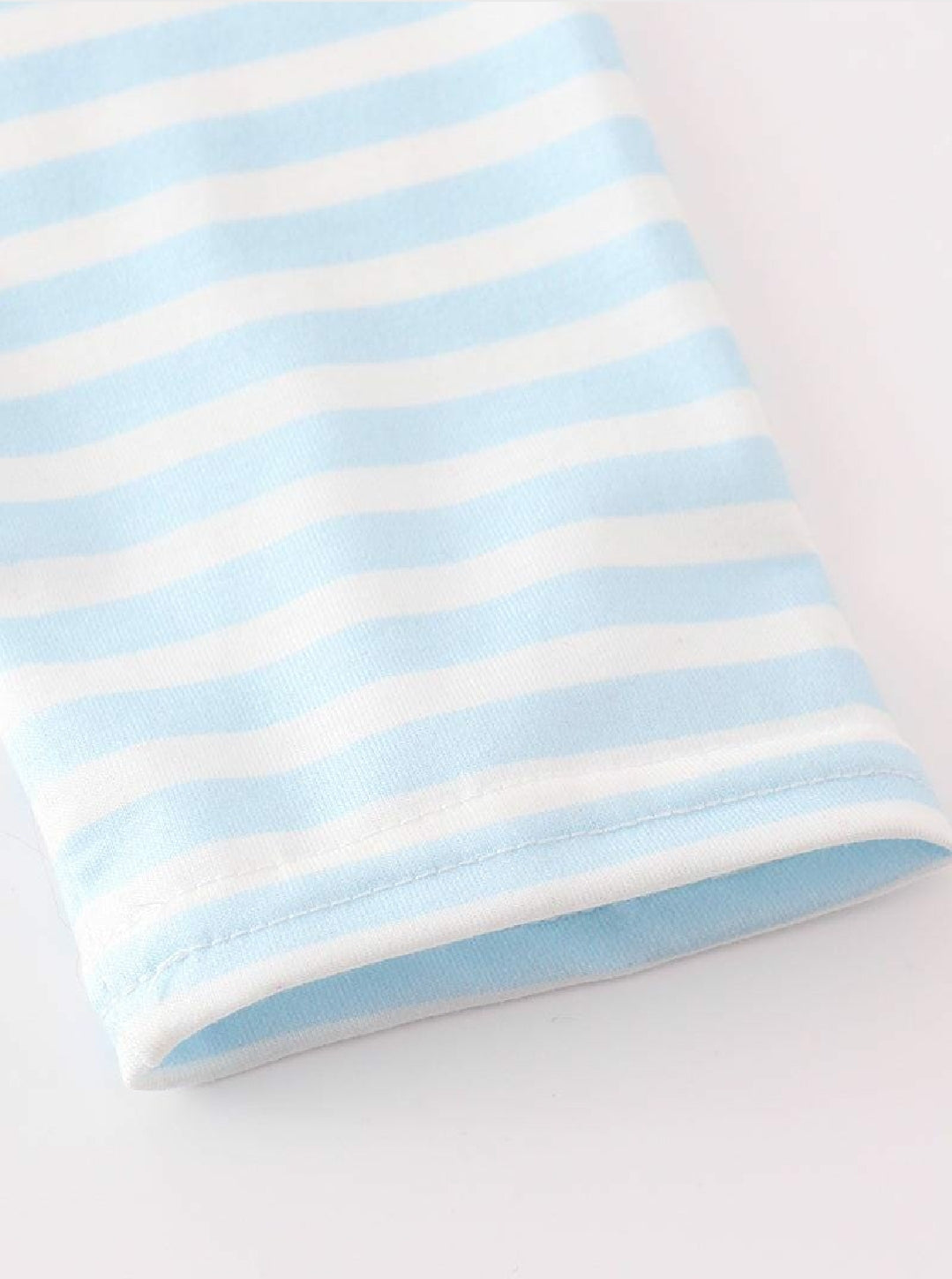 Boy's Boutique Cotton Christmas Blue Stripe Puppy Christmas Tree Applique Two Piece Set Sibling Matching