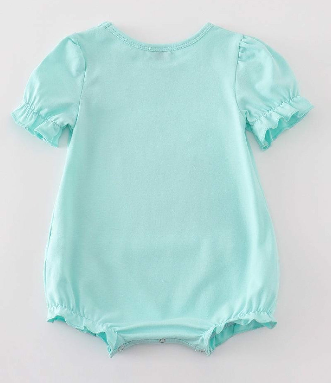 Girl's Boutique Mint Easter Sequin Pink Bunny Bubble Romper Matching Sibling