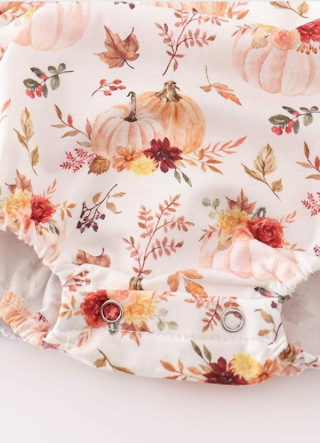 Girl's Boutique Orange Pumpkin Leopard Bubble Romper Fall Thanksgiving Sibling Matching