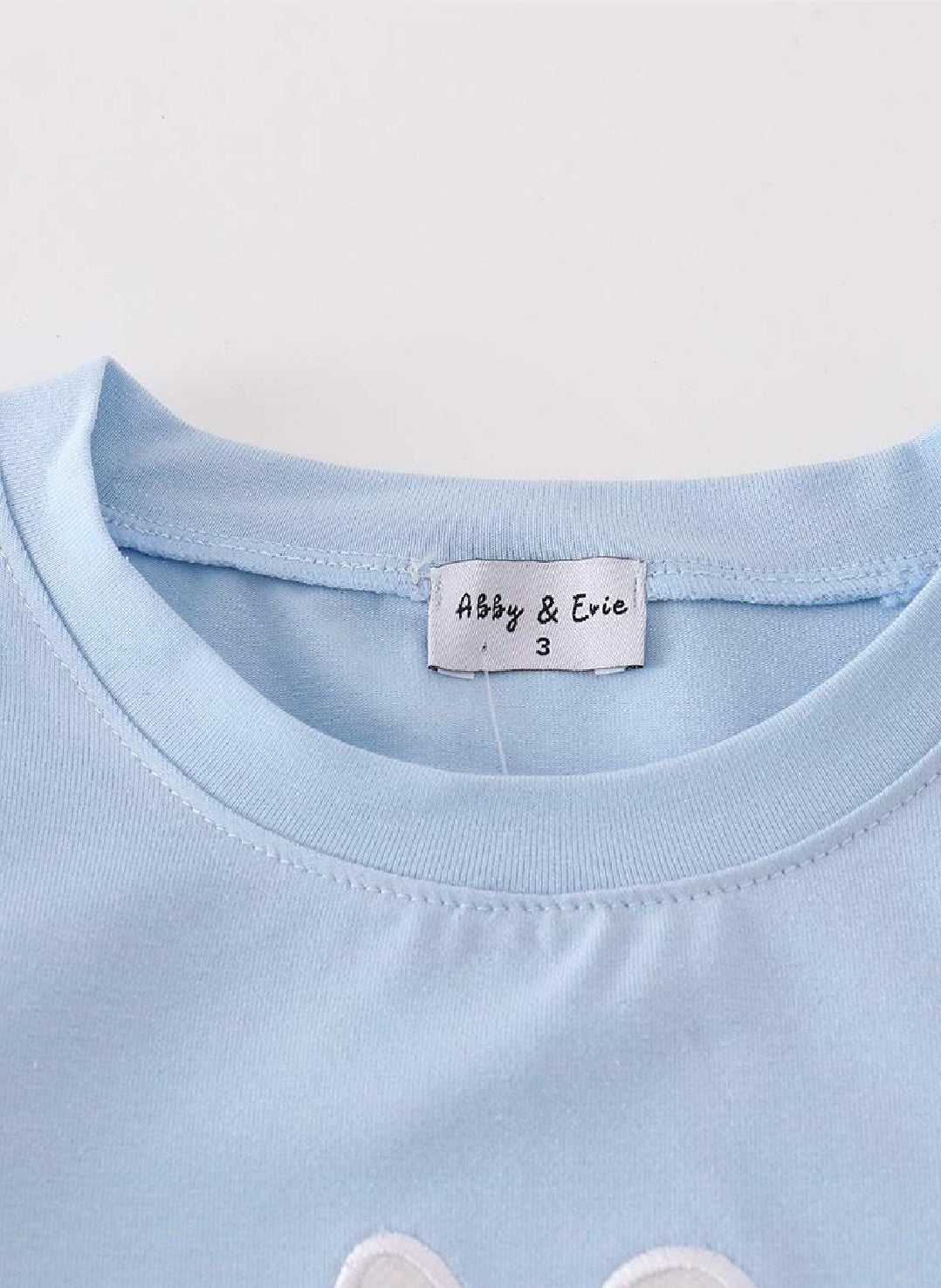 Boy's Boutique Blue Easter Bunny Golf Cart Applique 2 Piece Outfit Set Matching Sibling