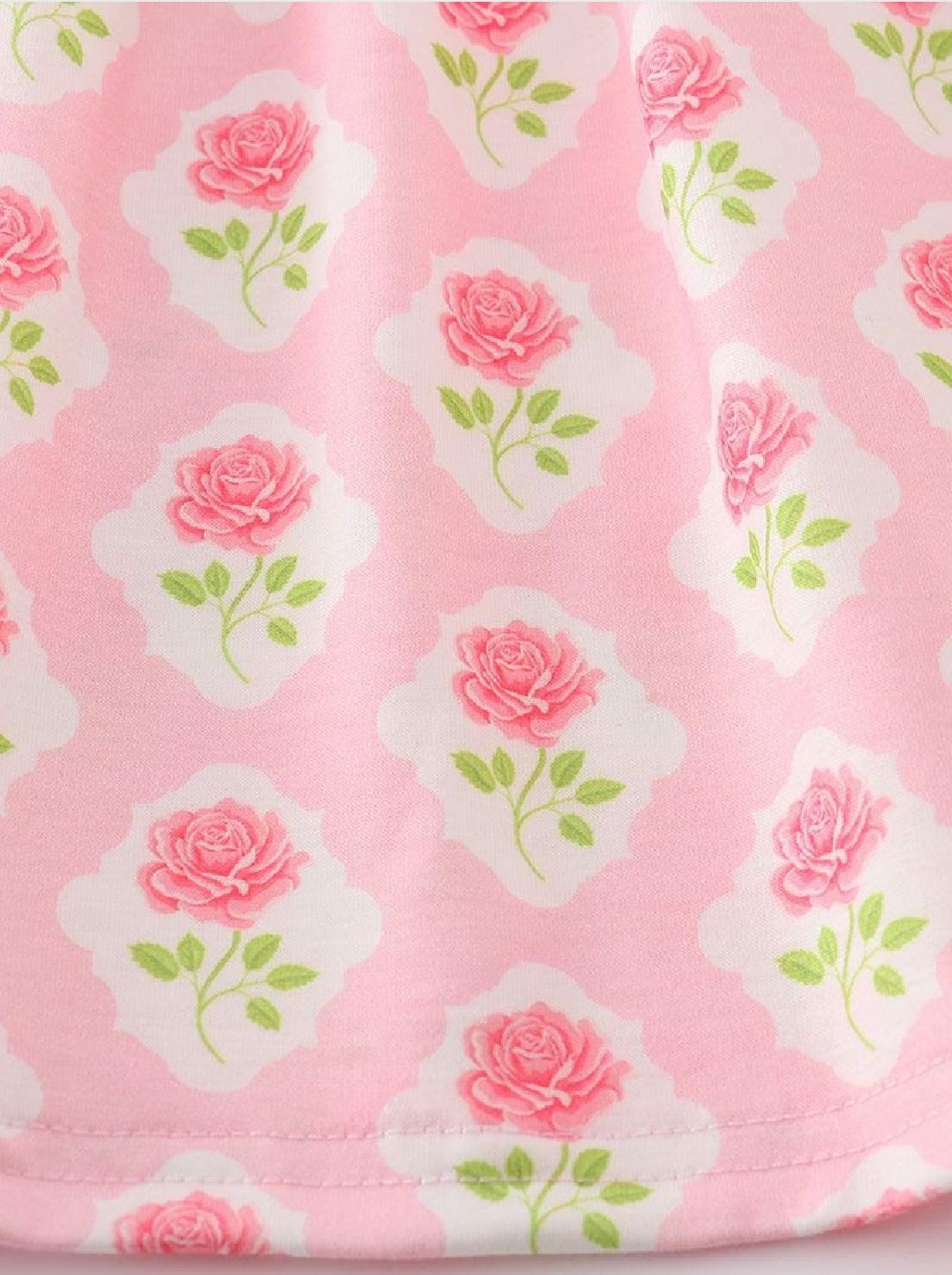 Girl's Boutique Pink Floral Easter Bunny Applique Girl Embroidered Embroidery Dress Romper Matching Sibling