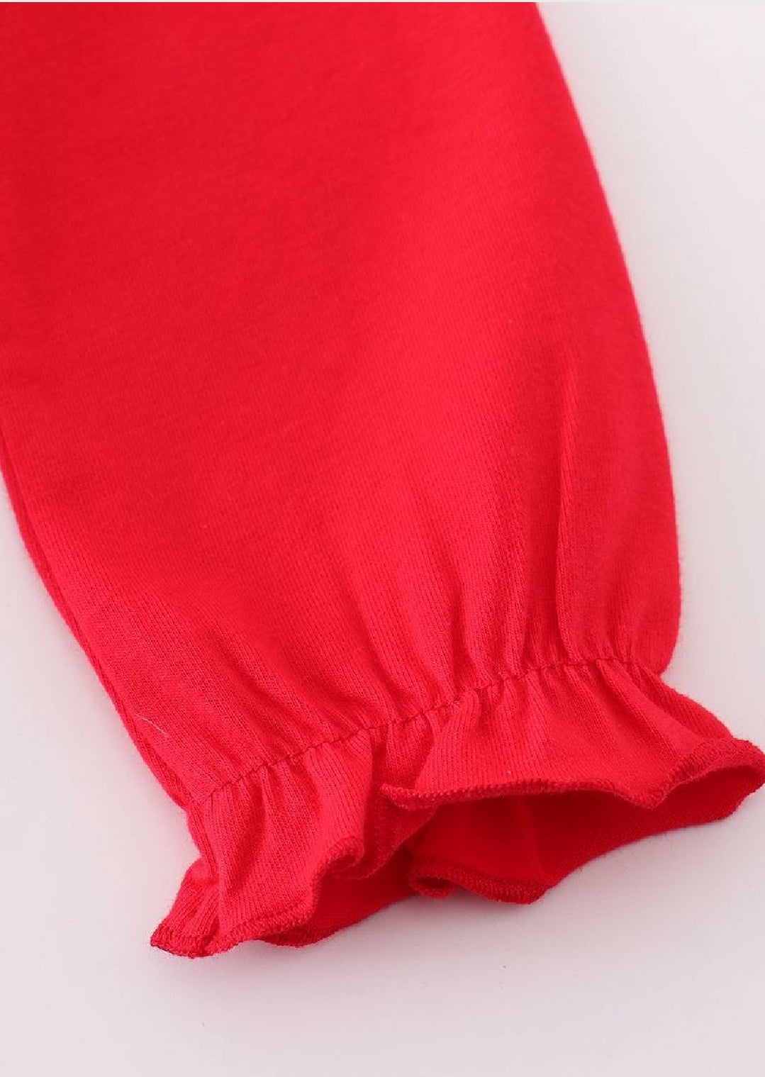 Girl's Boutique Premium Red Valentine Heart Applique Embroidery Embroidered Romper Matching Sibling