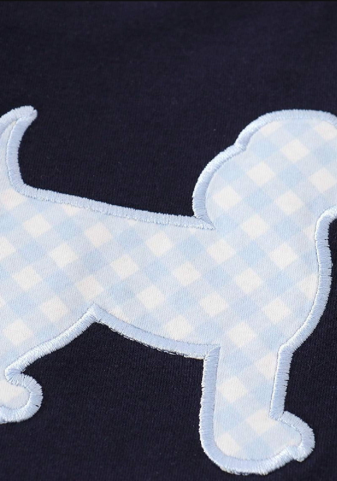 Boys Boutique Valentine's Day Heart Navy Puppy Embroidery Embroidered 2 Piece Pant Set Outfit Matching Sibling