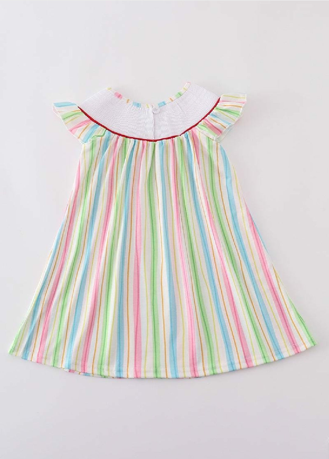 Girl's Rainbow Back To School Character BTS Embroidered Embroidery Dress Summer Sibling Matching