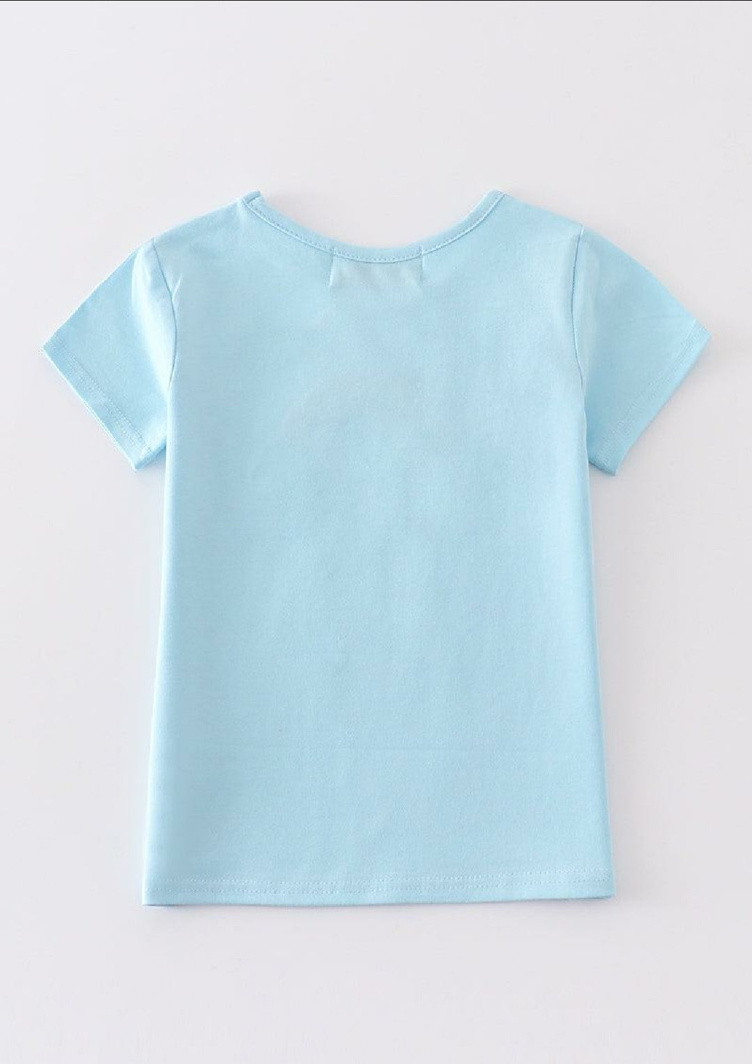 Boy's or Girl's Boutique Premium Blue Rainbow Embroidered Top Matching Sibling