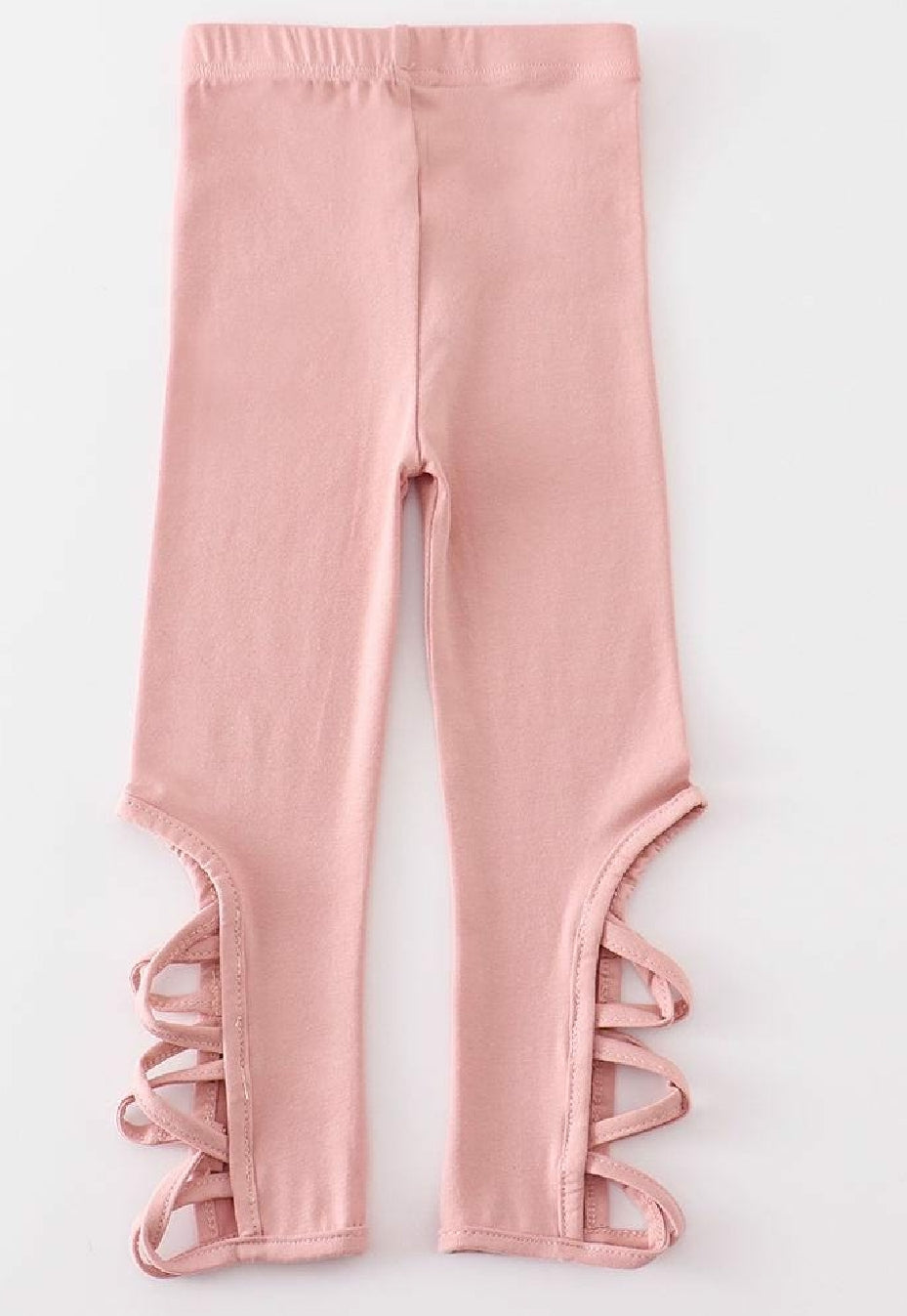 Girl's Boutique Pink Hollow Out Leggings Dance Sports