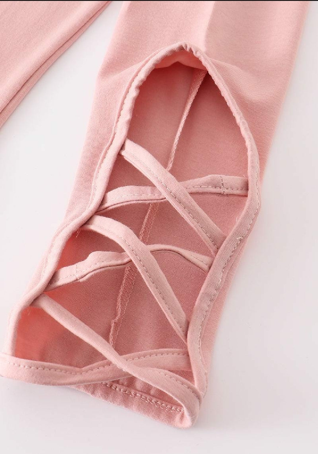 Girl's Boutique Pink Hollow Out Leggings Dance Sports