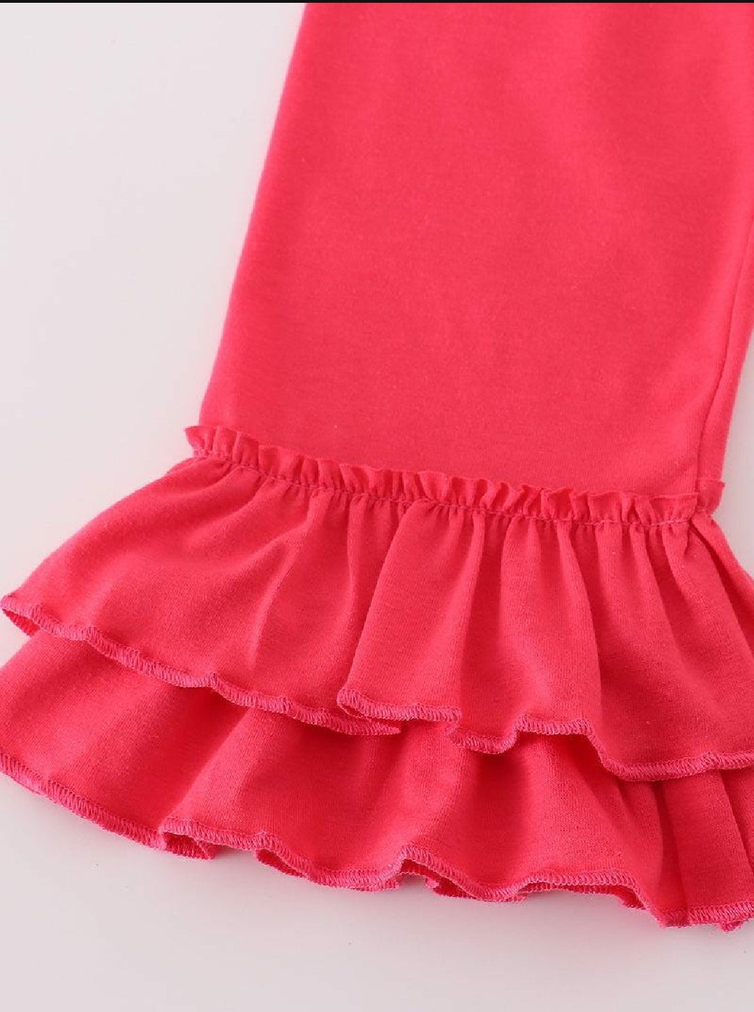 Girl's Boutique Pink Truck Heart Applique Pants Set Embroidery Embroidered Matching Sibling