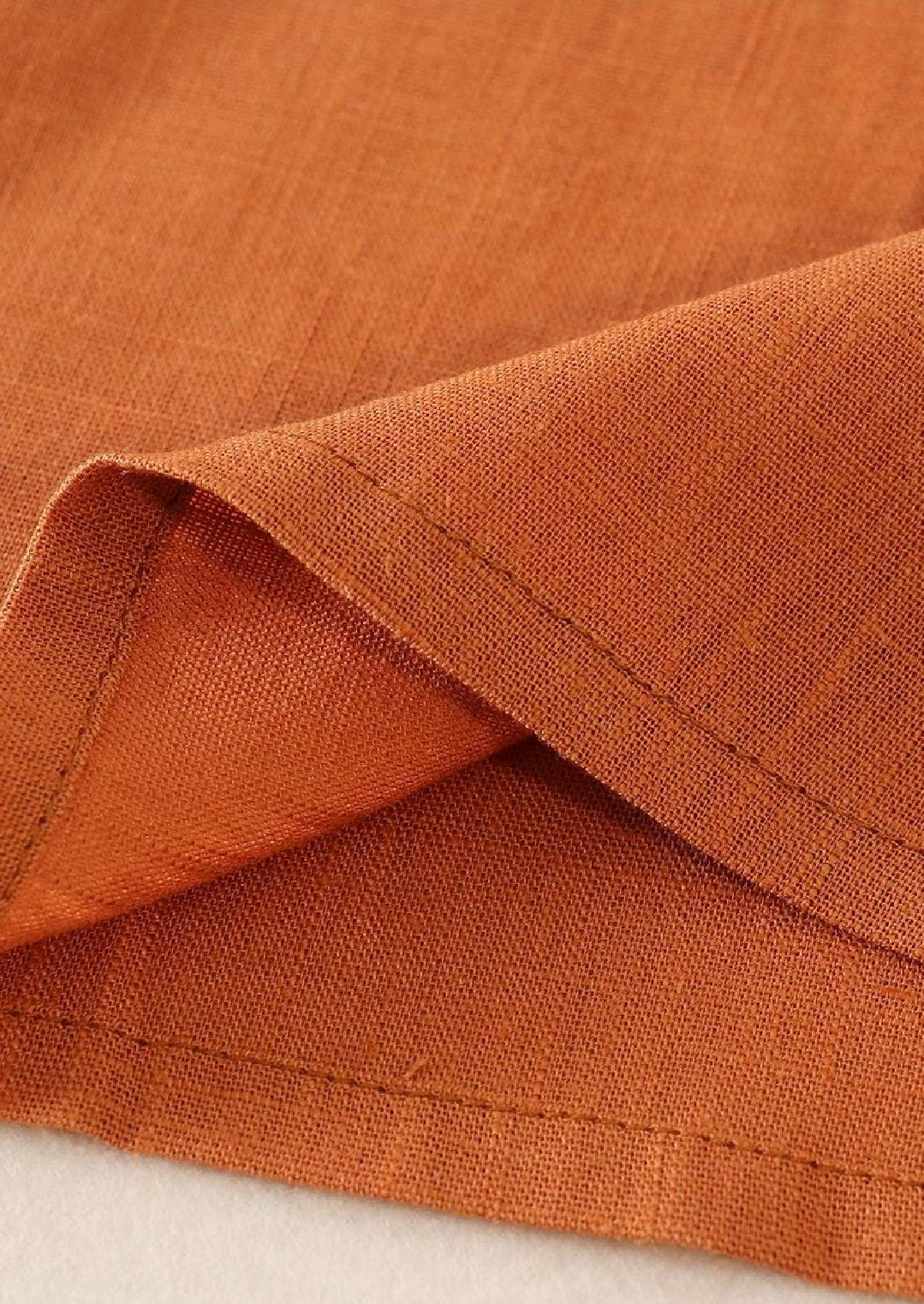 Boy's Boutique Rust Brown Woven Button Dress Shirt Matching Sibling
