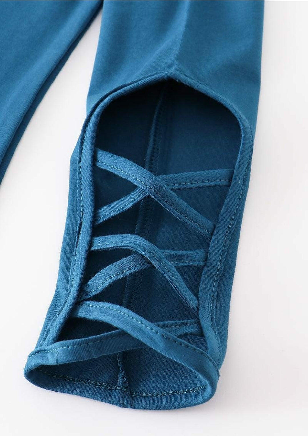 Girl's Boutique Blue Hollow Out Leggings