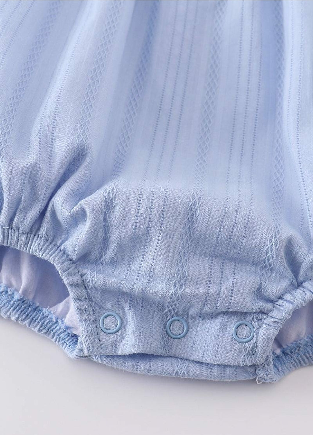 Girl's Boutique Premium Blue Easter Cross Girl Embroidered Embroidery Romper Matching Sibling