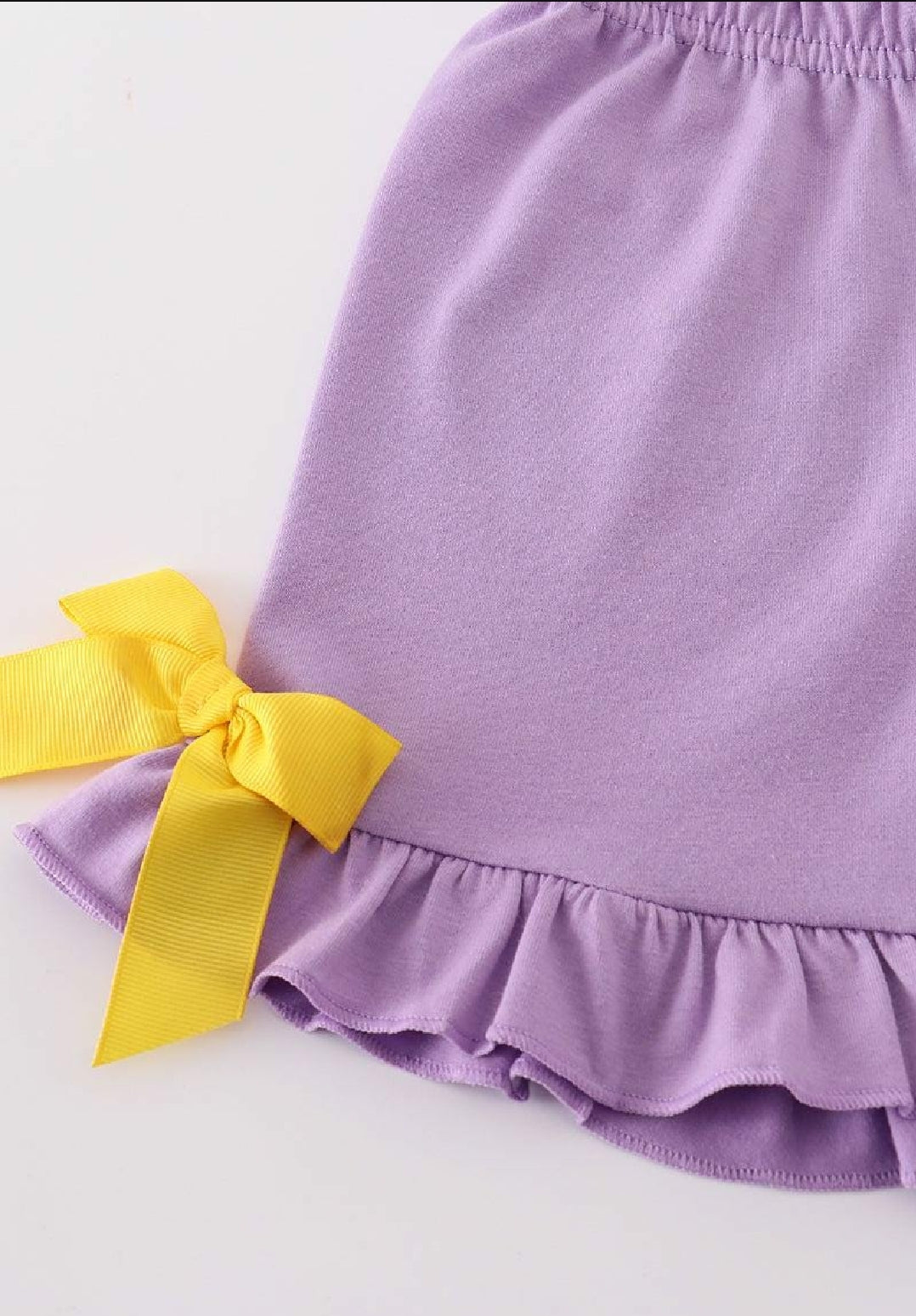 Girl's Boutique Easter Floral Bunny Egg Embroidered Embroidery Two Piece Short Set Outfit Matching Sibling