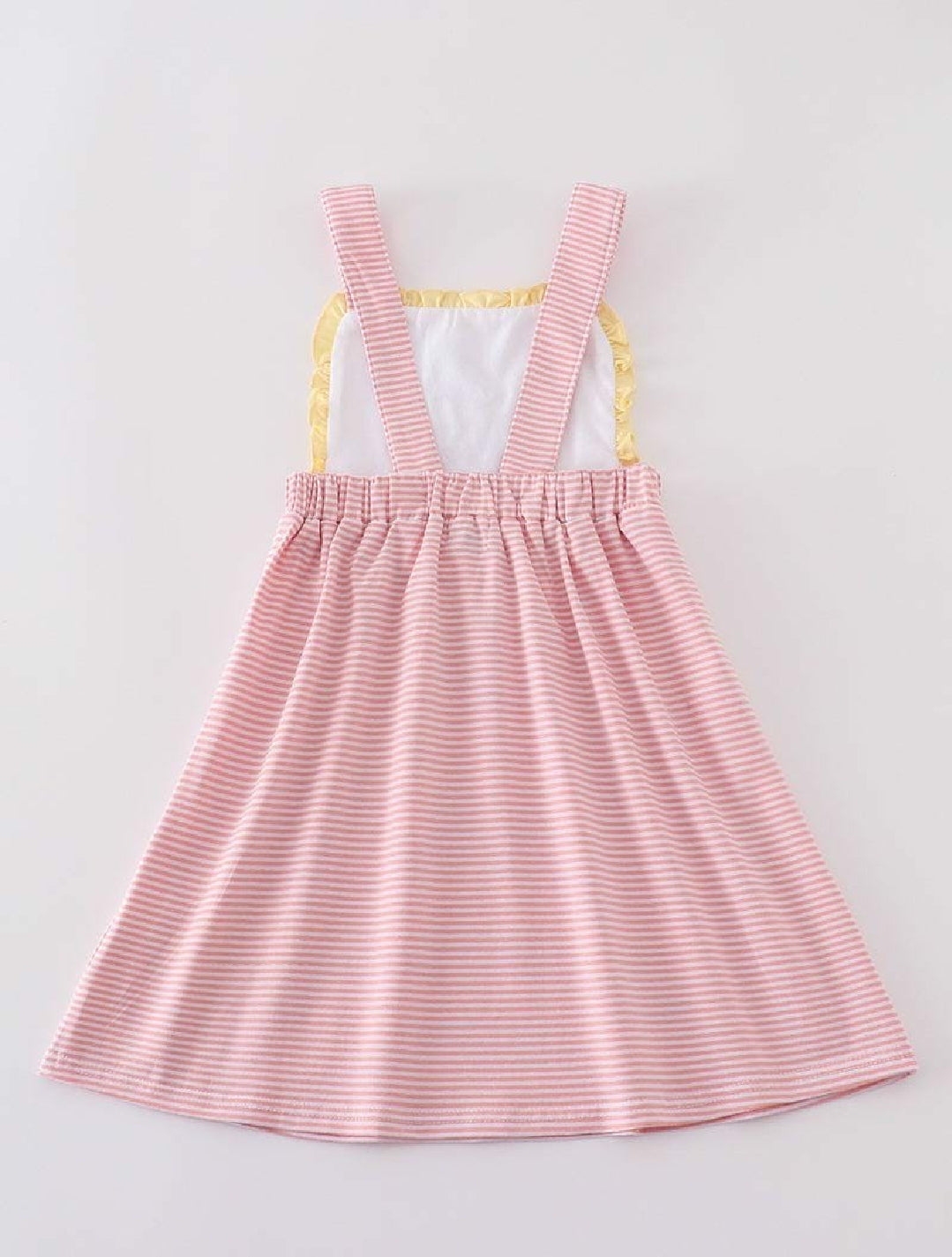 Girl's Boutique Premium Pink Easter Cross Girl Embroidered Embroidery Dress Matching Sibling