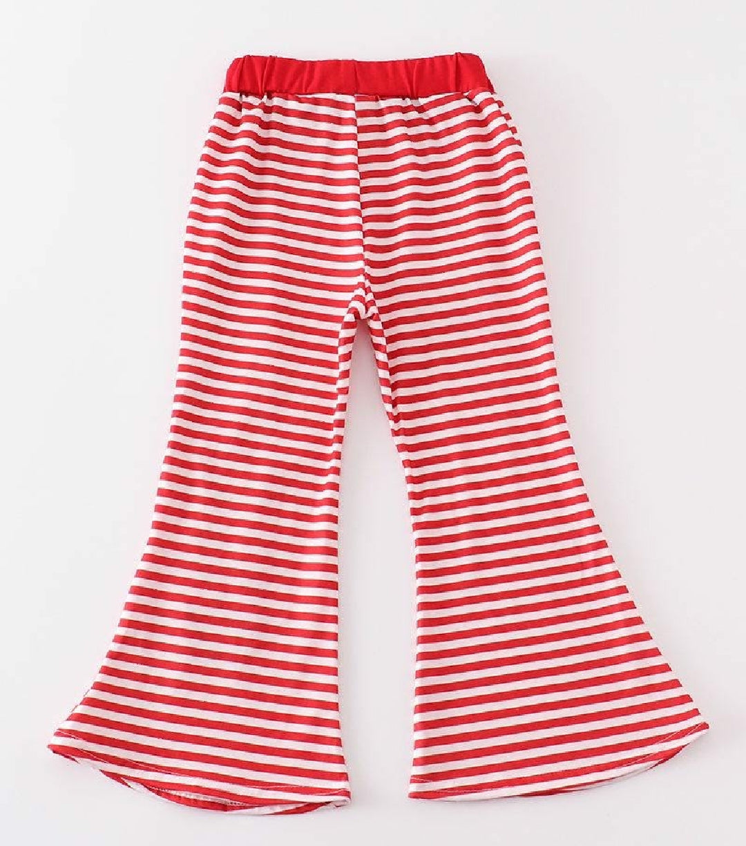 Girl's Boutique Patriotic Flag And Stars Sequin Bell Bottom Pants 4th Of July Matching Sibling