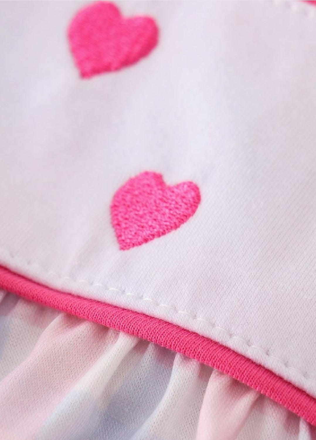 Girl's Boutique Valentine's Day Heart Embroidery Embroidered Plaid Bubble Romper Matching Sibling