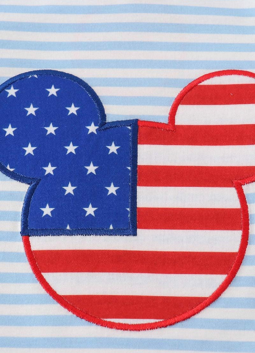Boy's Boutique Patriotic Mouse Character Flag Red And Blue Top Shirt 4th of July Sibling Matching