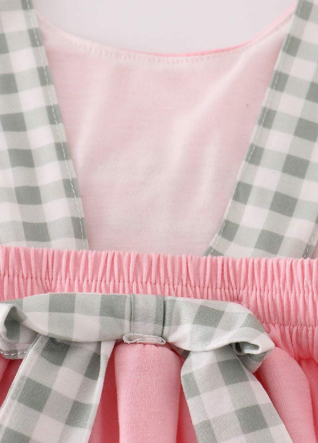 Girl's Boutique Pink Easter Cross French Knot Girl Embroidered Embroidery Dress Matching Sibling