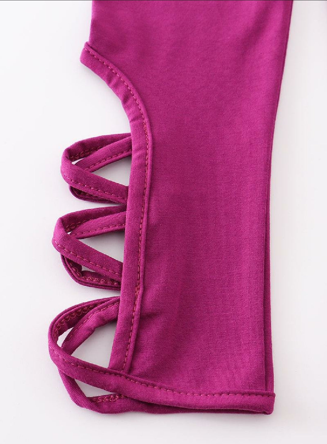 Girl's Boutique Purple Hollow Out Leggings Dance Sports