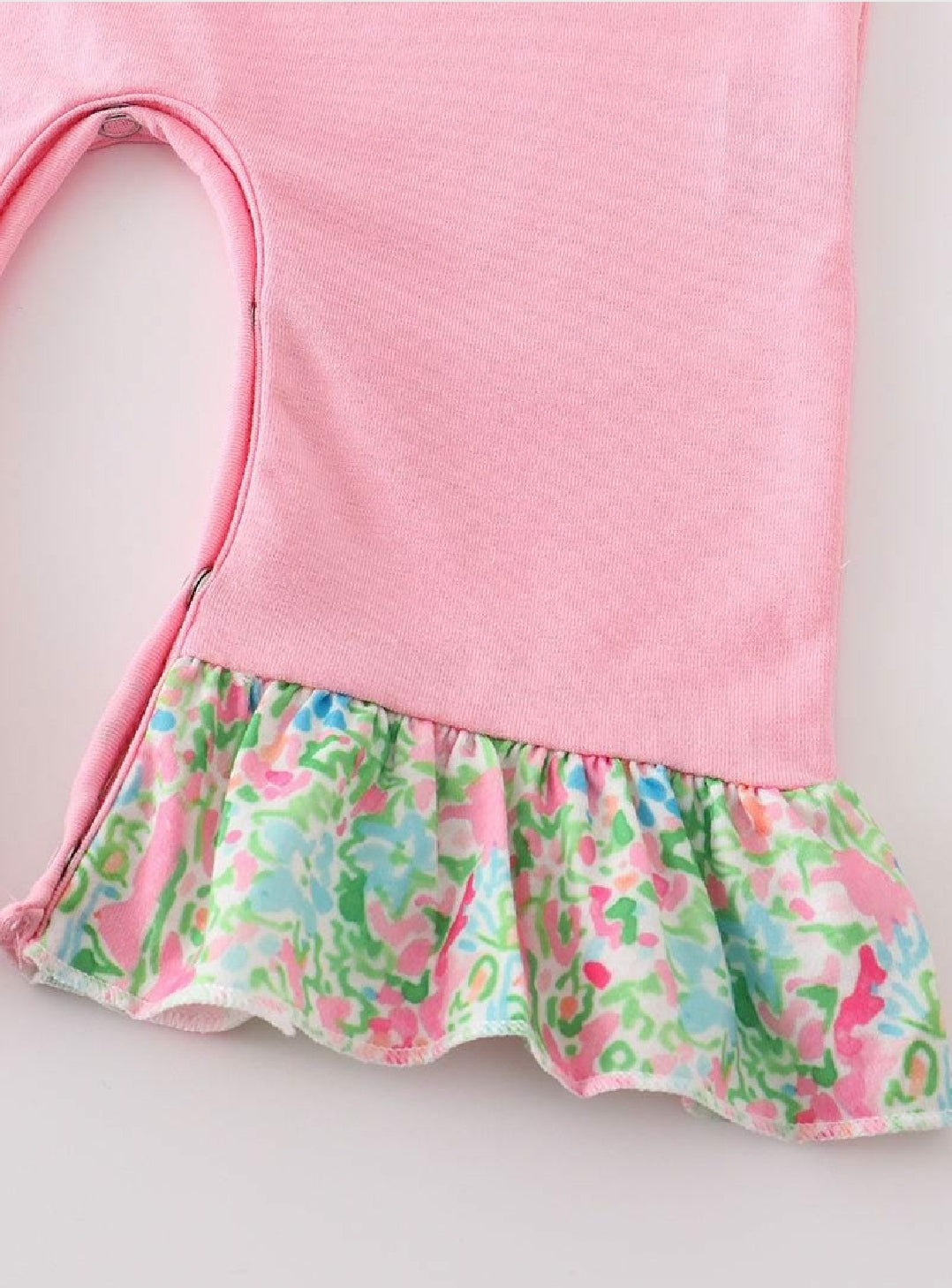 Girl's Boutique Pink Floral Pumpkin Applique Embroidered Embroidery Thanksgiving Fall Romper Matching Sibling