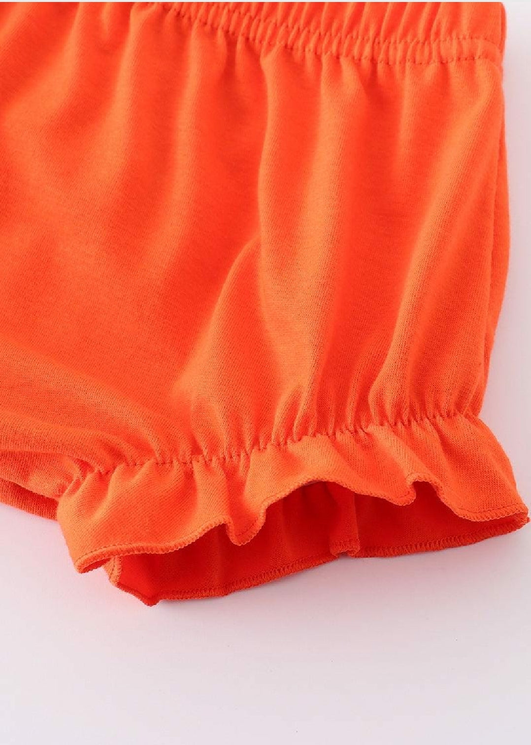 Girl's Boutique Orange floral print baby bloomers set Outfit Matching Sibling