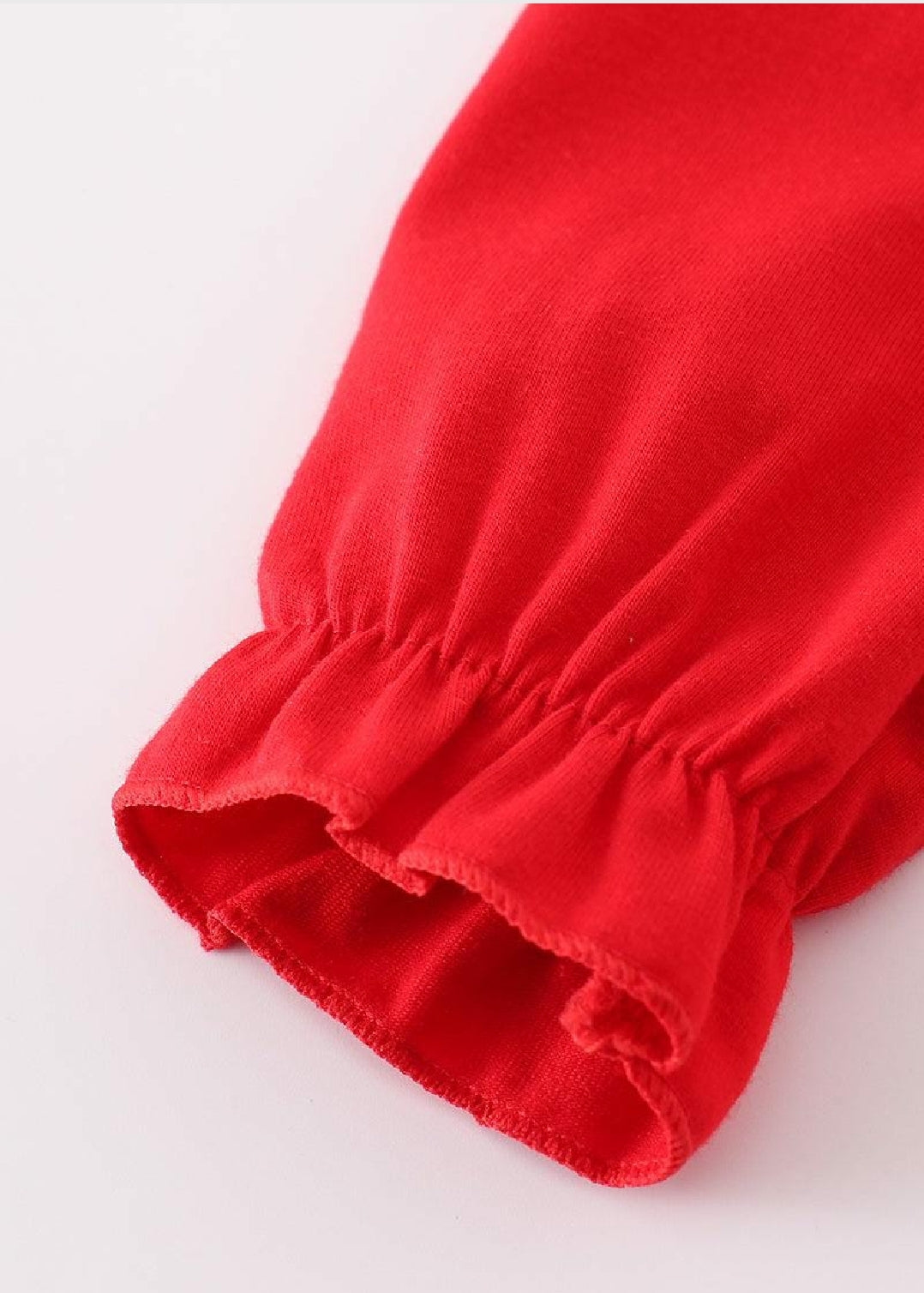 Girl's Boutique Premium Red Valentine Heart Applique Embroidery Embroidered Romper Matching Sibling