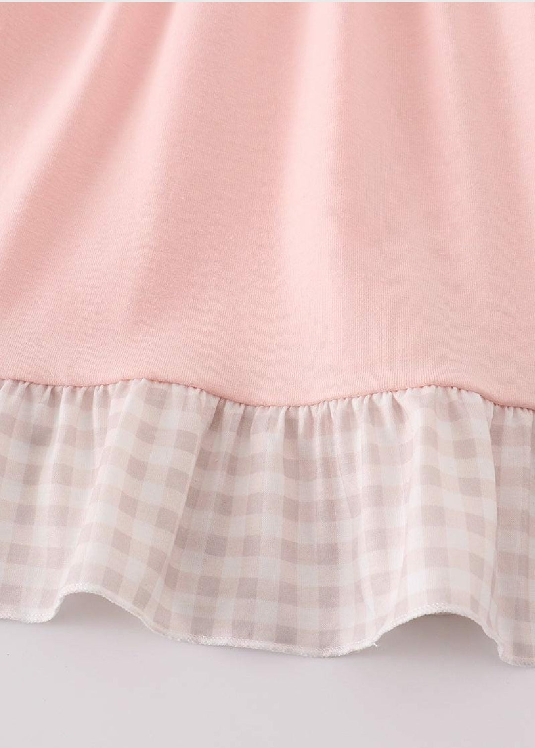 Girl's Boutique Pink Easter Bunny French Knot Girl Embroidered Embroidery Dress Matching Sibling