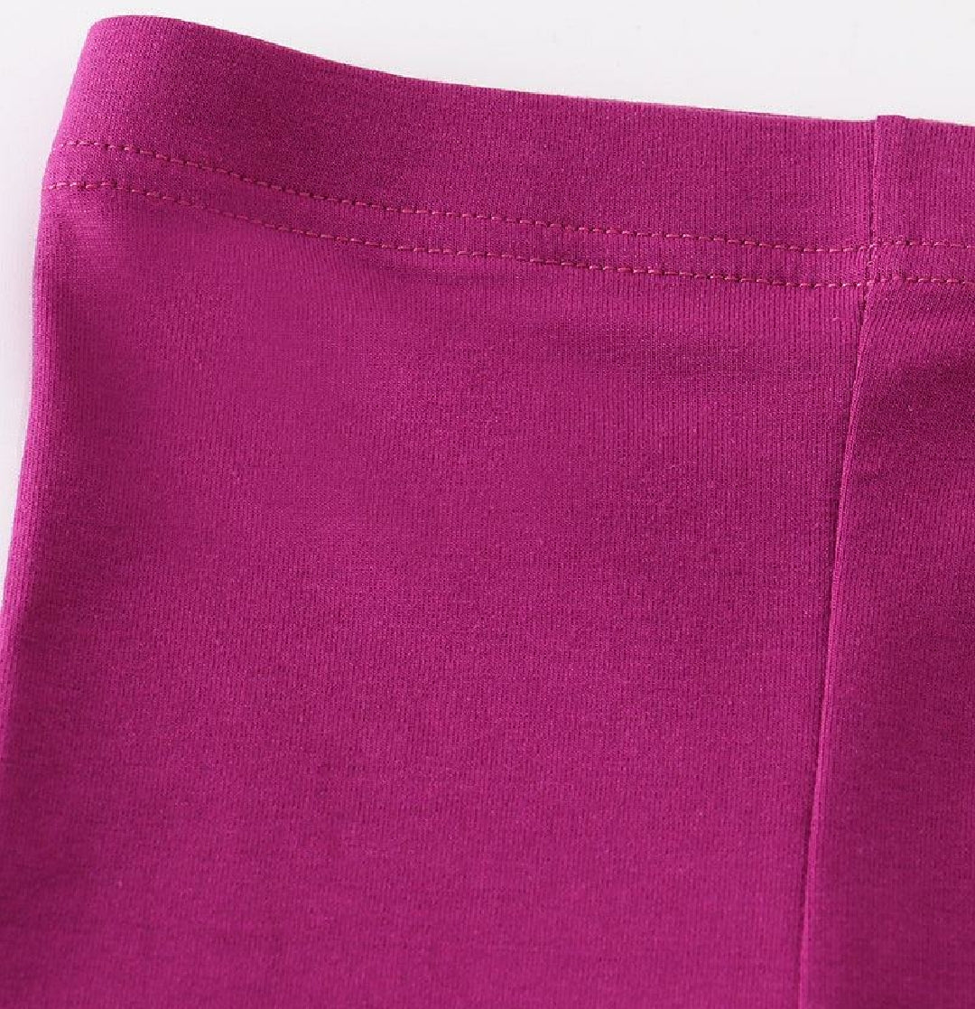 Girl's Boutique Purple Hollow Out Leggings Dance Sports