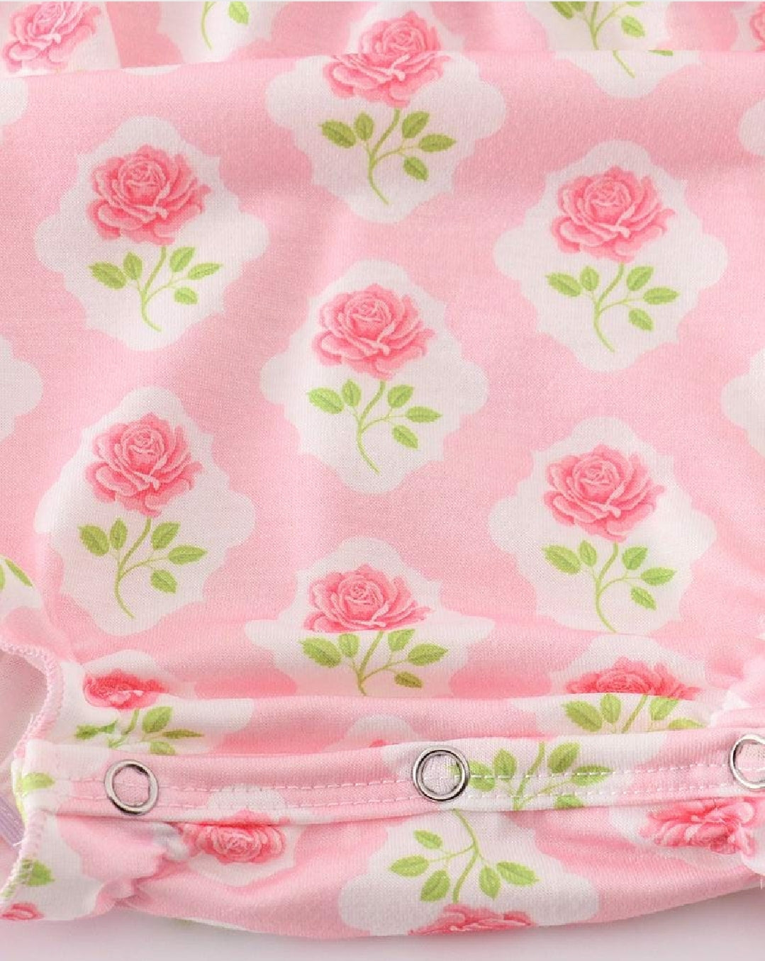 Girl's Boutique Pink Floral Easter Bunny Applique Girl Embroidered Embroidery Bubble Romper Matching Sibling