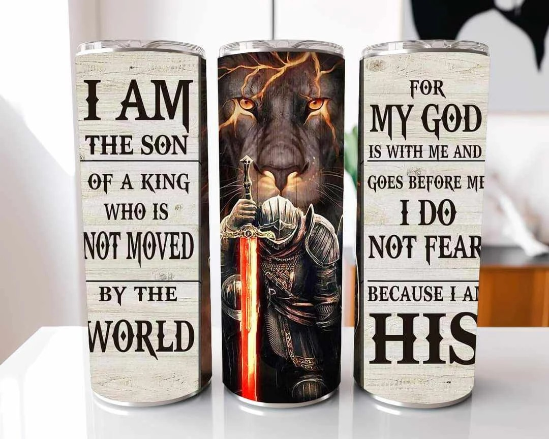 Christian Knight Lion Stainless Steel Tumbler