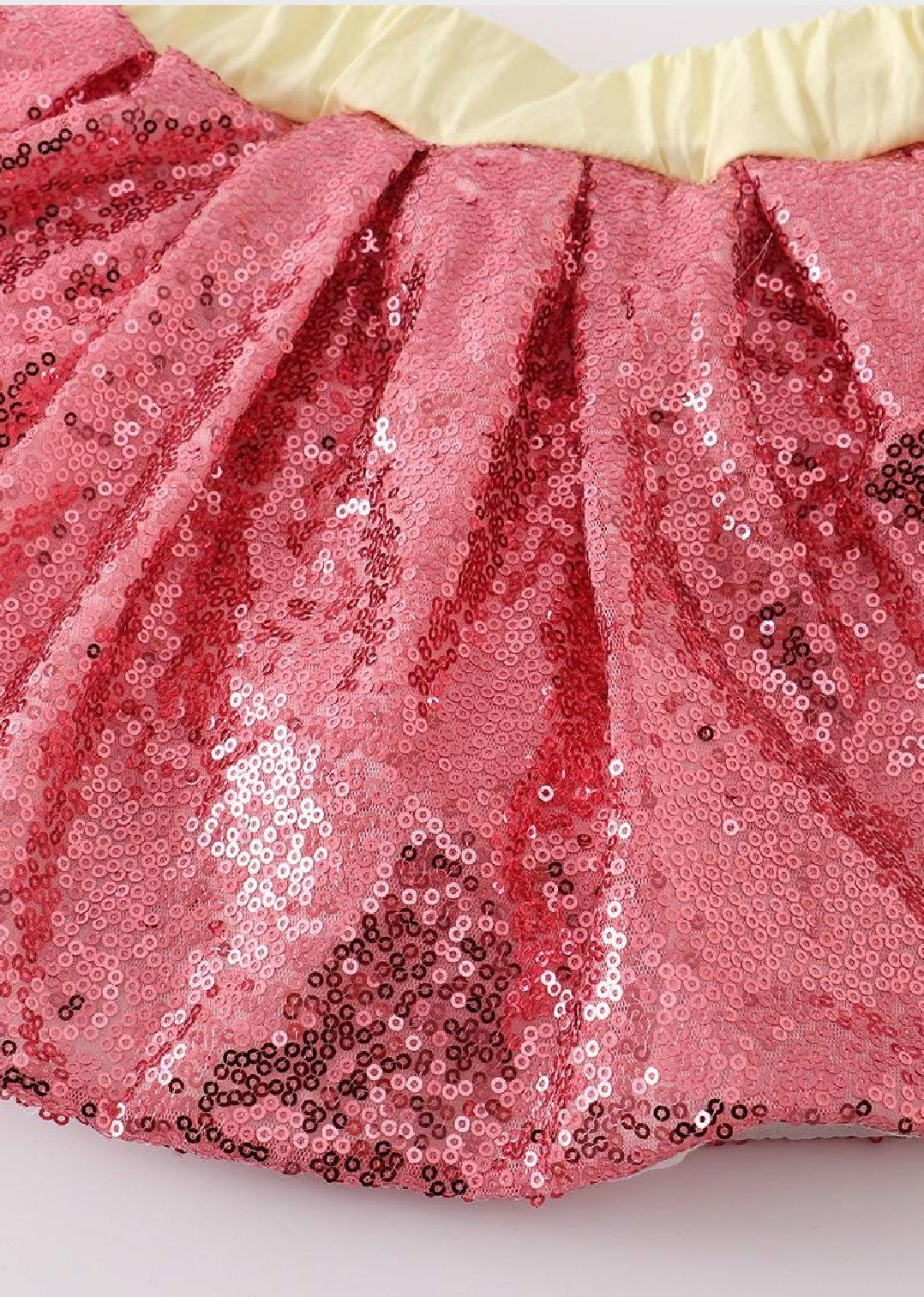 Girl's Boutique Patriotic Pink Sequin USA French Knot Dress Skort 2 Piece Set 4th of July Sibling Matching