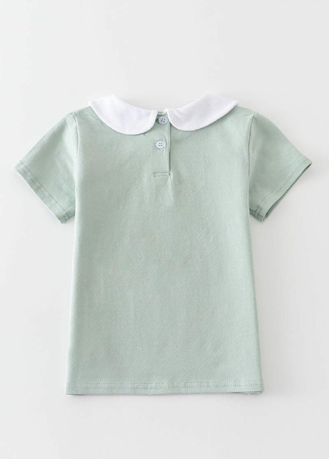 Boy's Boutique Premium Sage Easter Bunny Embroidered Boy Top Matching Sibling