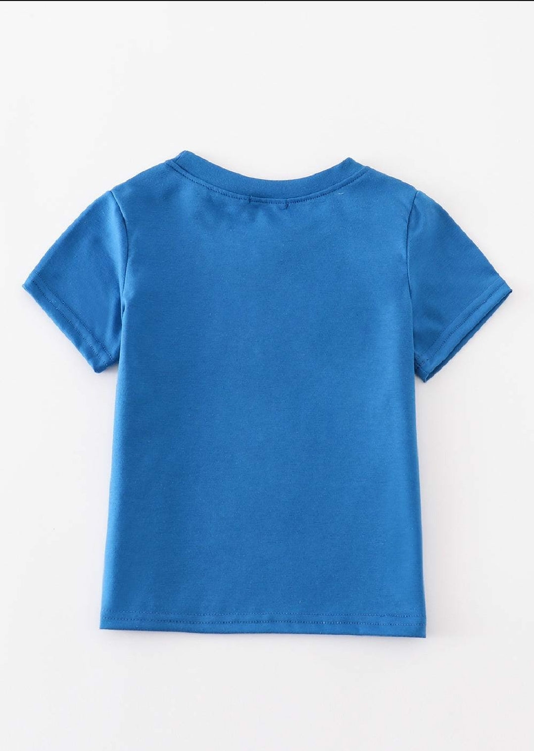 Boy's Boutique Blue Airplane T Shirt Sibling Matching Summer Plaid Embroidered Embroidery
