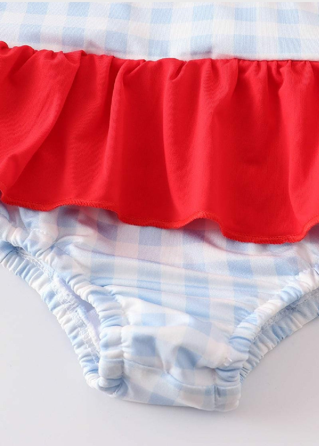 Girl's Boutique Patriotic Flag Embroidered Embroidery 4th Of July One Piece Swimsuit Matching Sibling