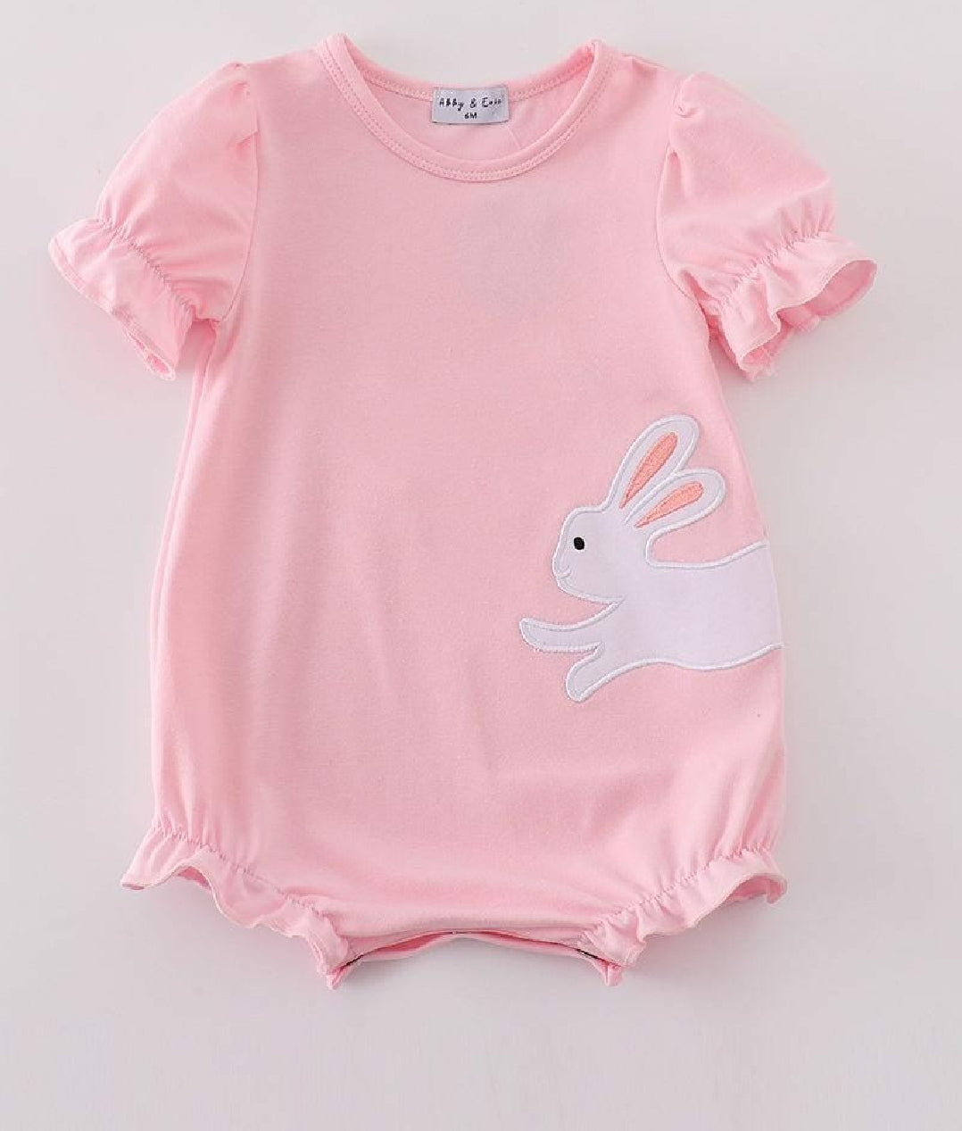 Girl's Boutique Pink Easter  Bunny Bubble Romper Matching Sibling