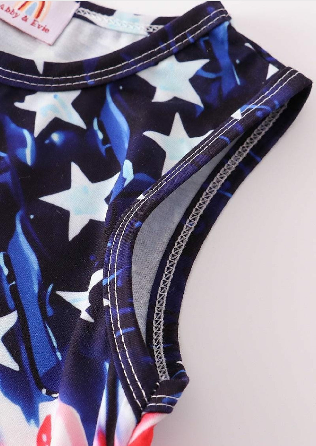 Girl's Boutique Patriotic Flag And Stars Summer Dress 4th Of July Matching Sibling