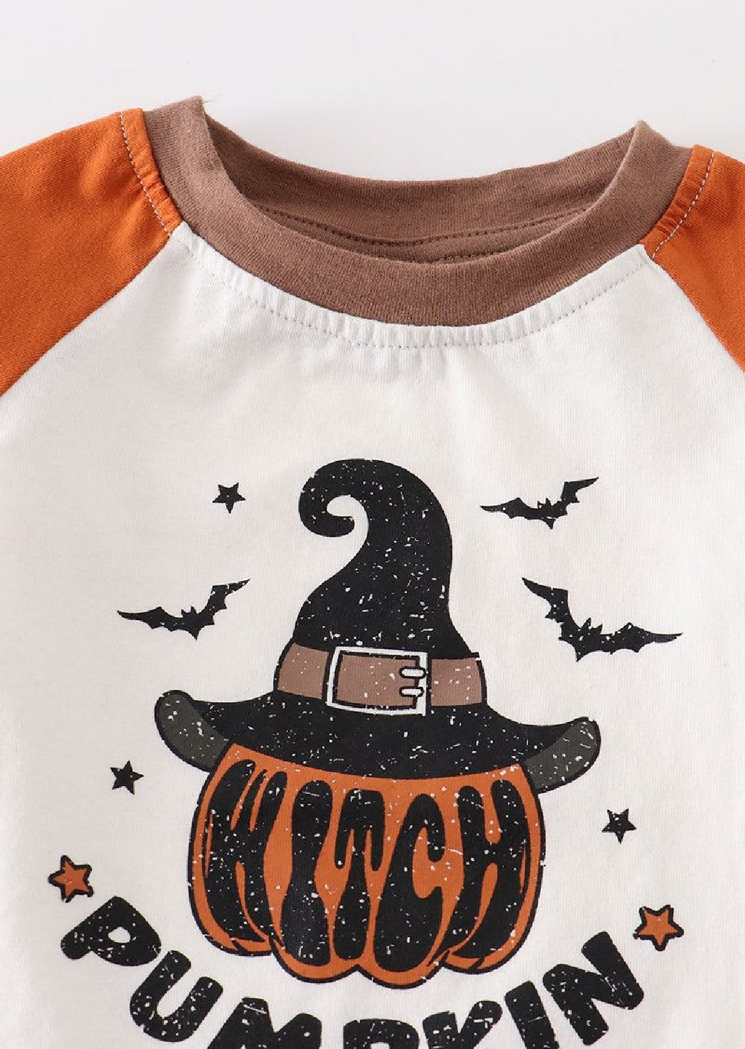 Boy's Boutique Witch Pumpkin Long Sleeve Halloween Bat Romper Sibling Matching
